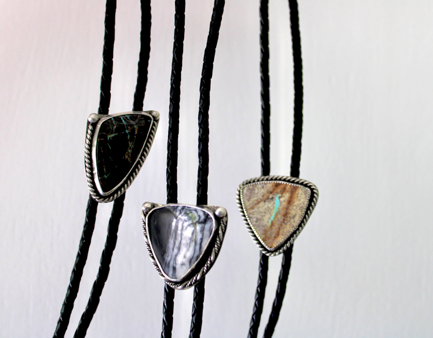 White Buffalo Turquoise Bolo Tie