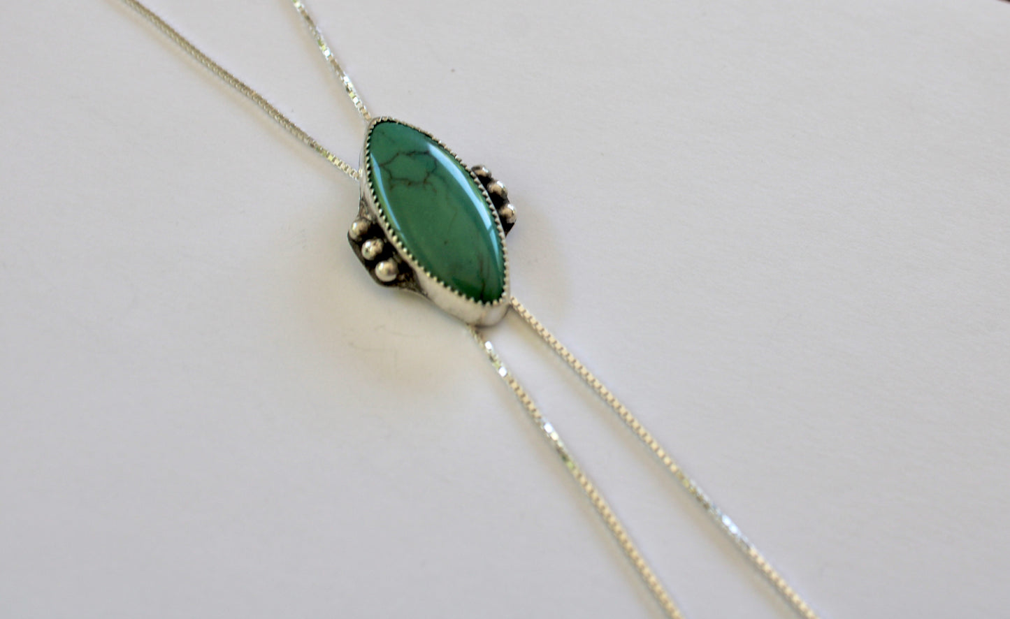 Turquoise Bolo Necklace