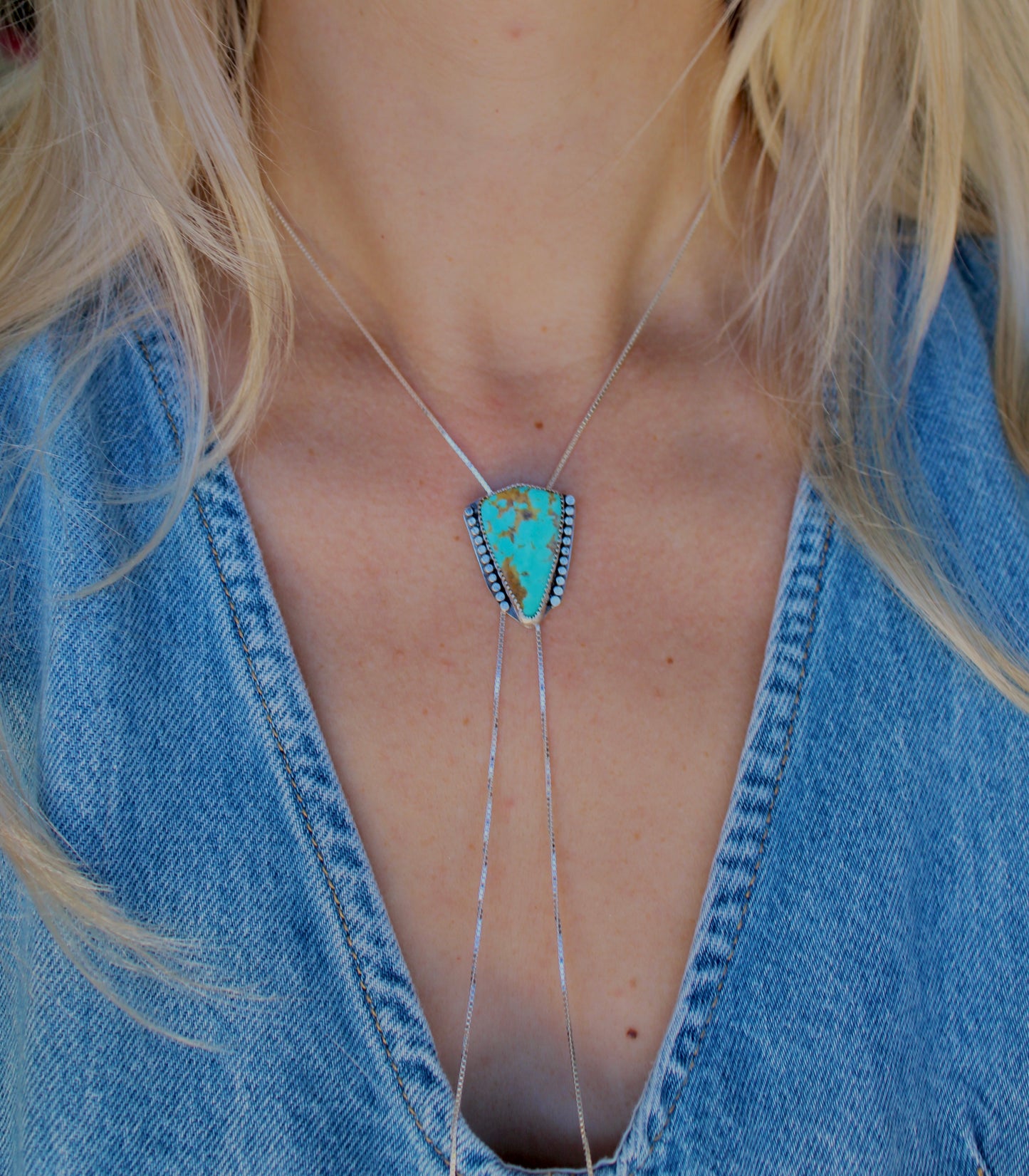 Turquoise Bolo Necklace