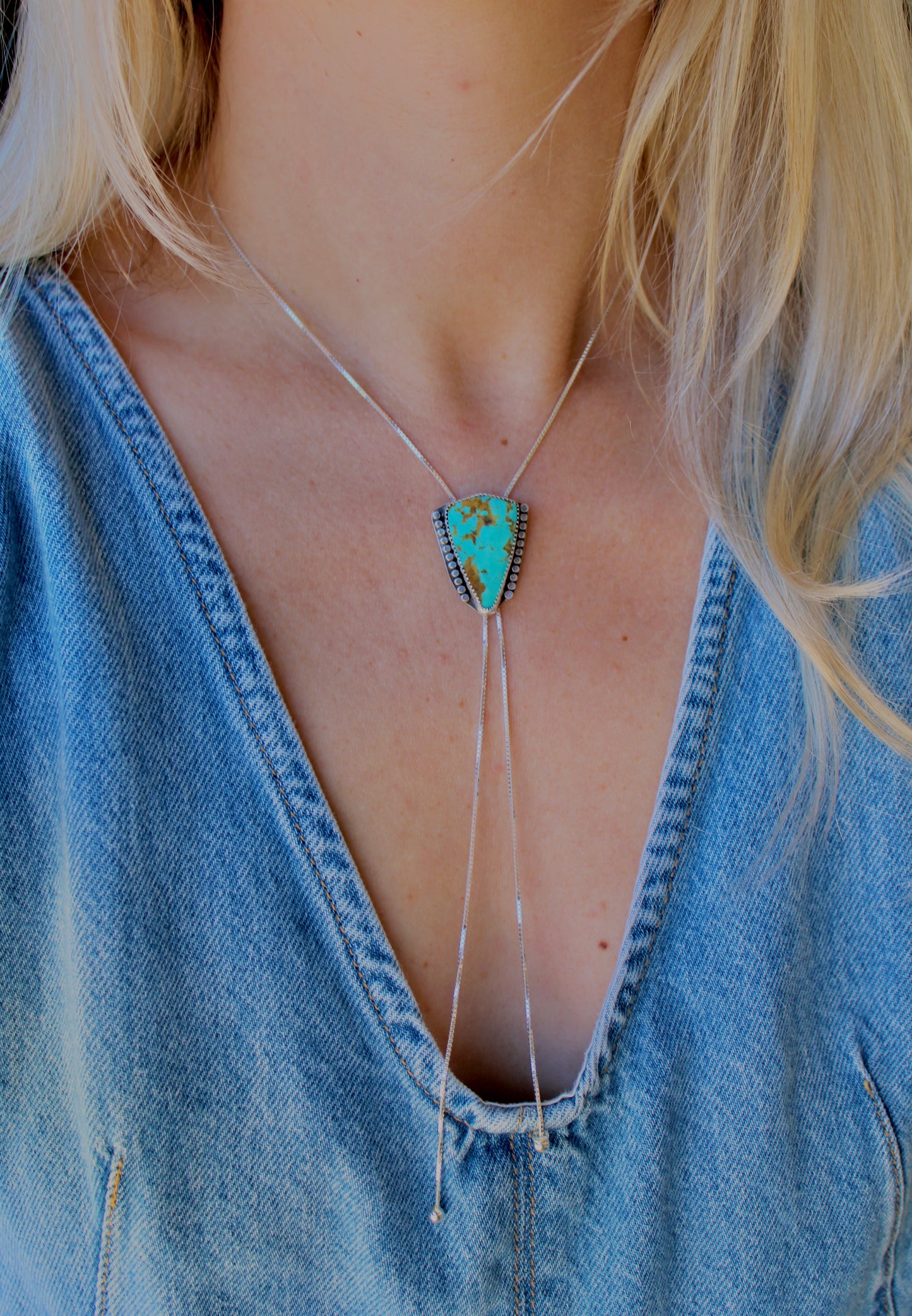 Turquoise Bolo Necklace