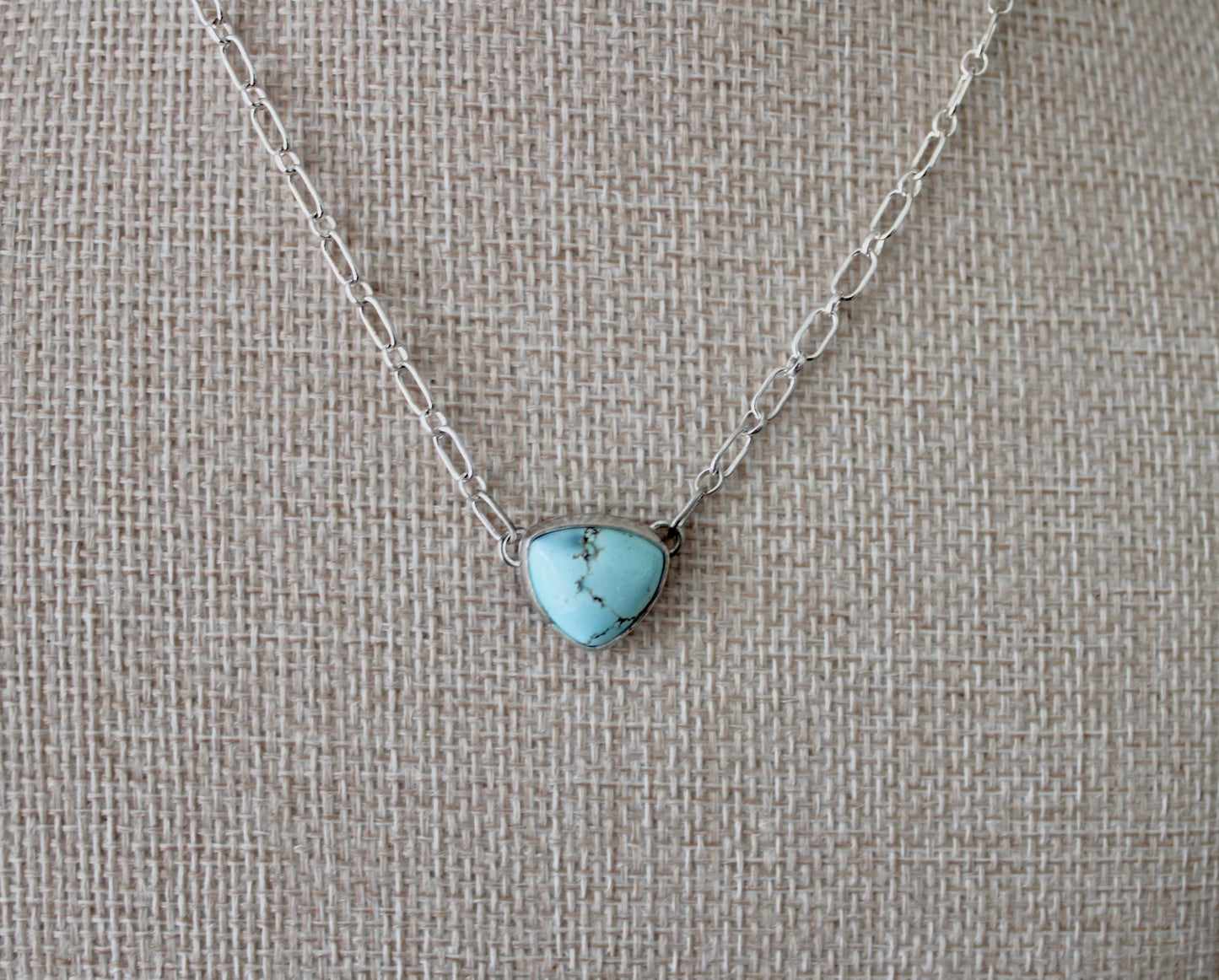 Golden Hills Turquoise Trillion Necklace