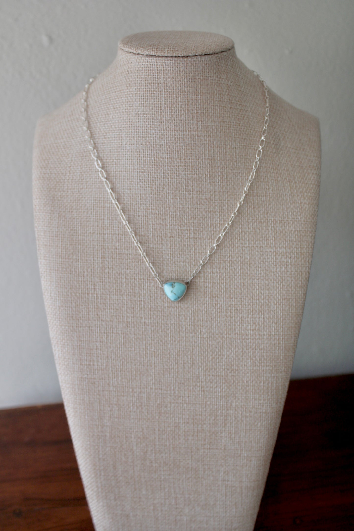 Golden Hills Turquoise Trillion Necklace