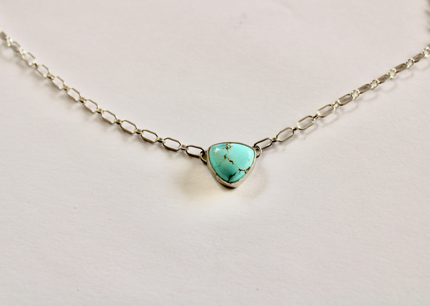 Golden Hills Turquoise Trillion Necklace