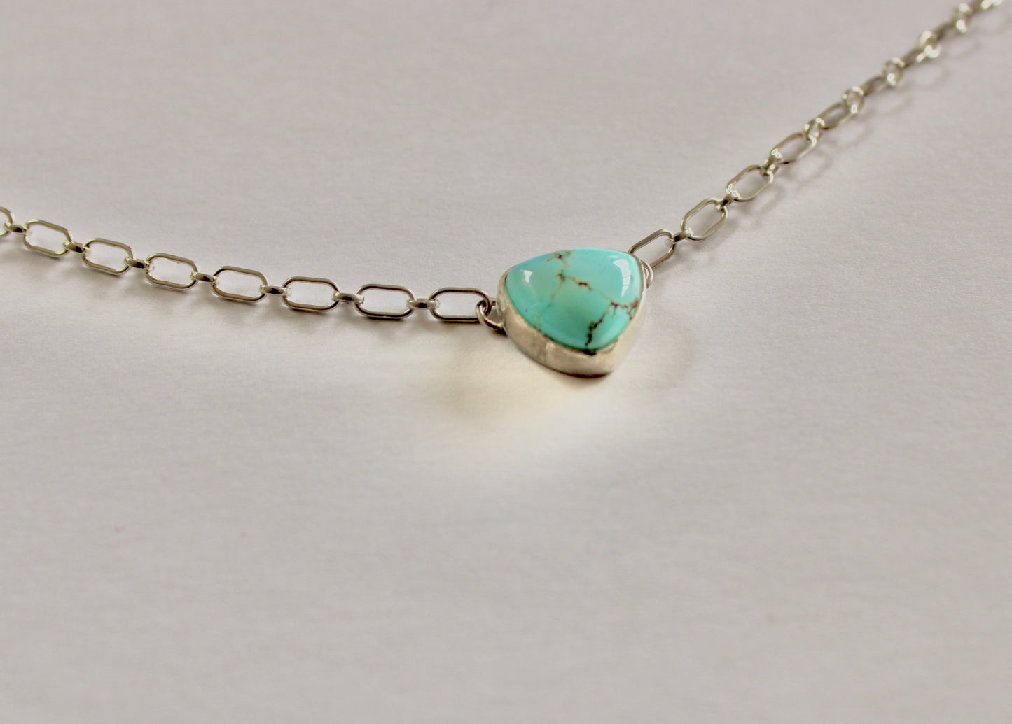 Golden Hills Turquoise Trillion Necklace