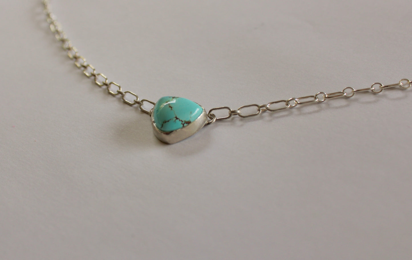 Golden Hills Turquoise Trillion Necklace