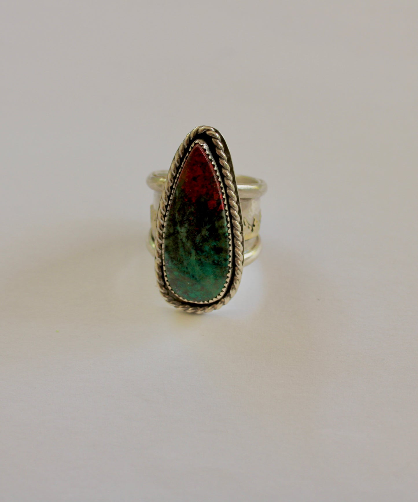 Size 8.5 Sonoran Sunrise Statement Ring with Flames