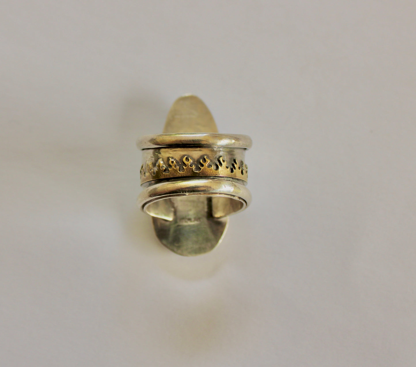 Size 8.5 Sonoran Sunrise Statement Ring with Flames