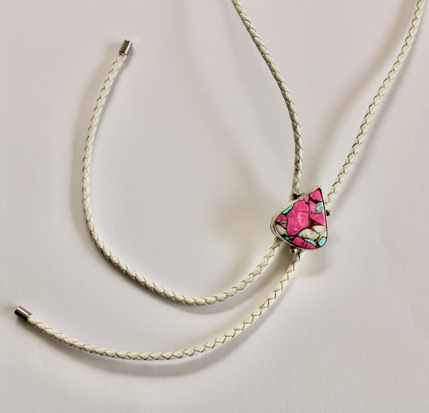 Cotton Candy Dahlia Bolo Tie