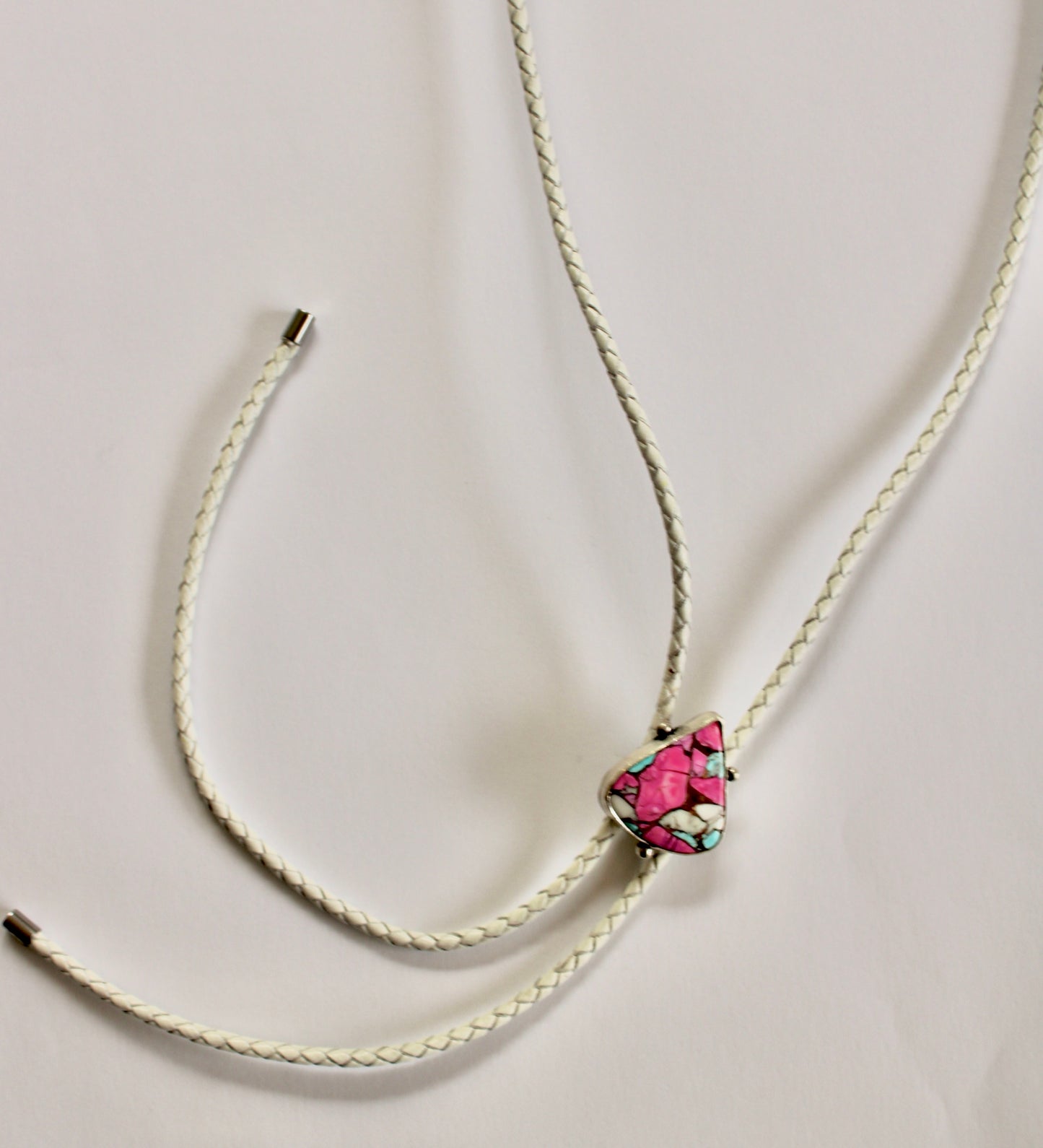 Cotton Candy Dahlia Bolo Tie