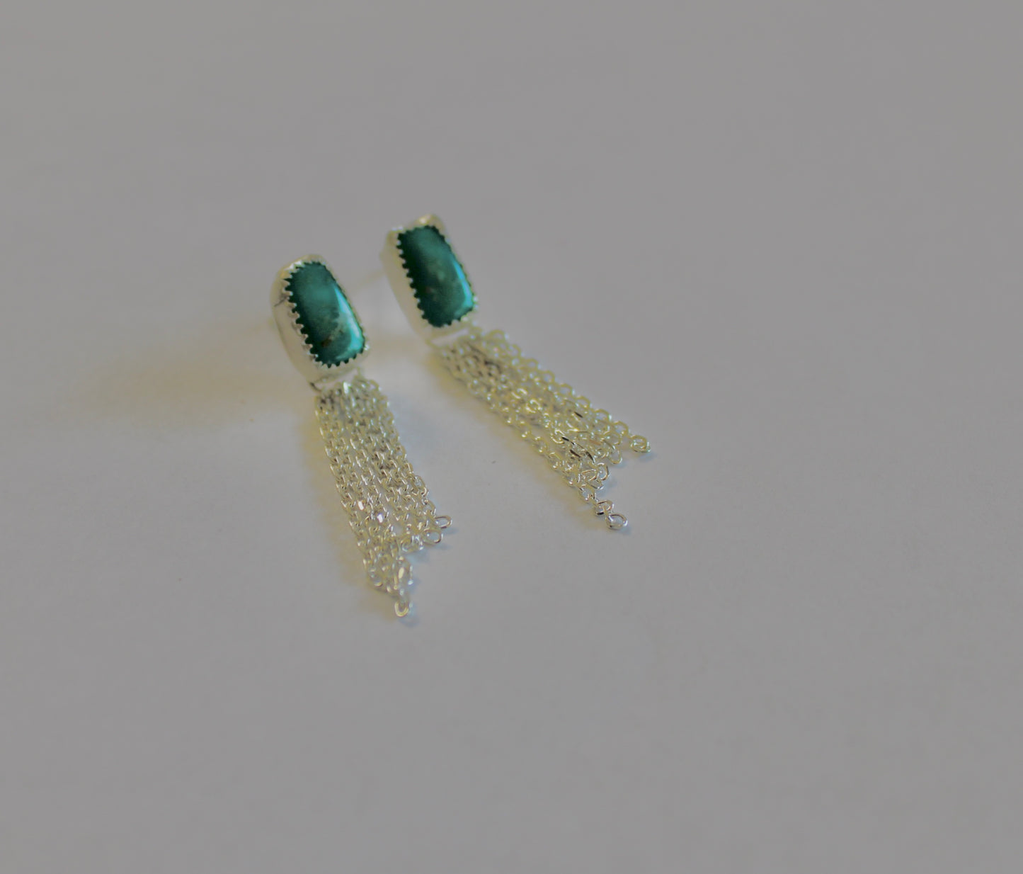 Sonoran Turquoise Fringe Duster Earring Studs