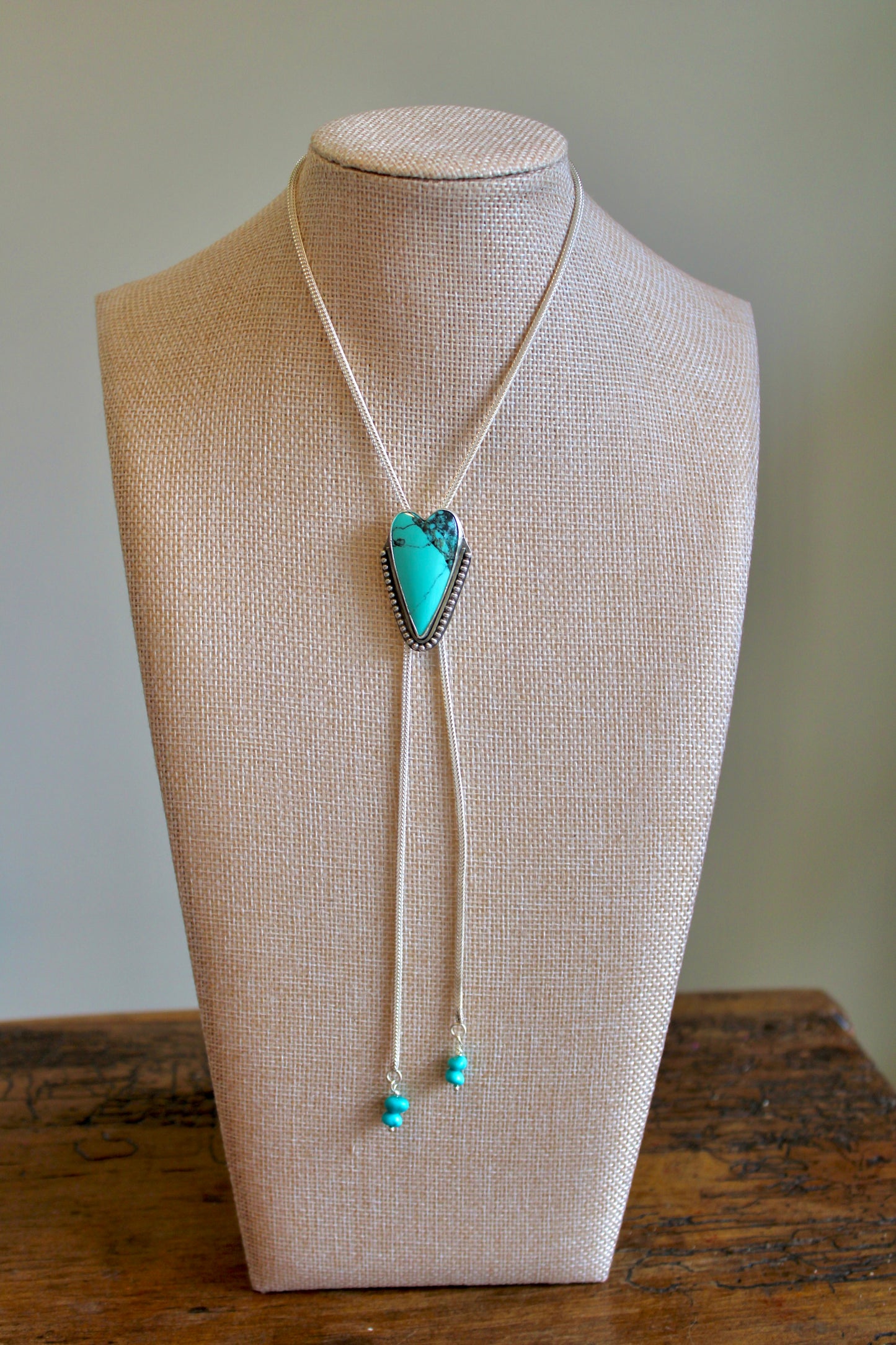 Heart Bolo Necklace