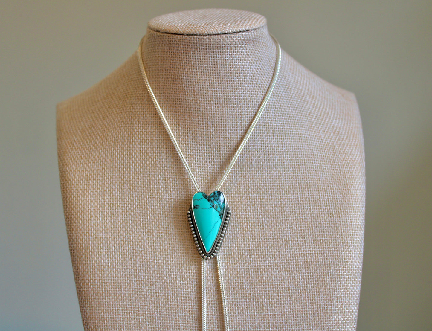 Heart Bolo Necklace
