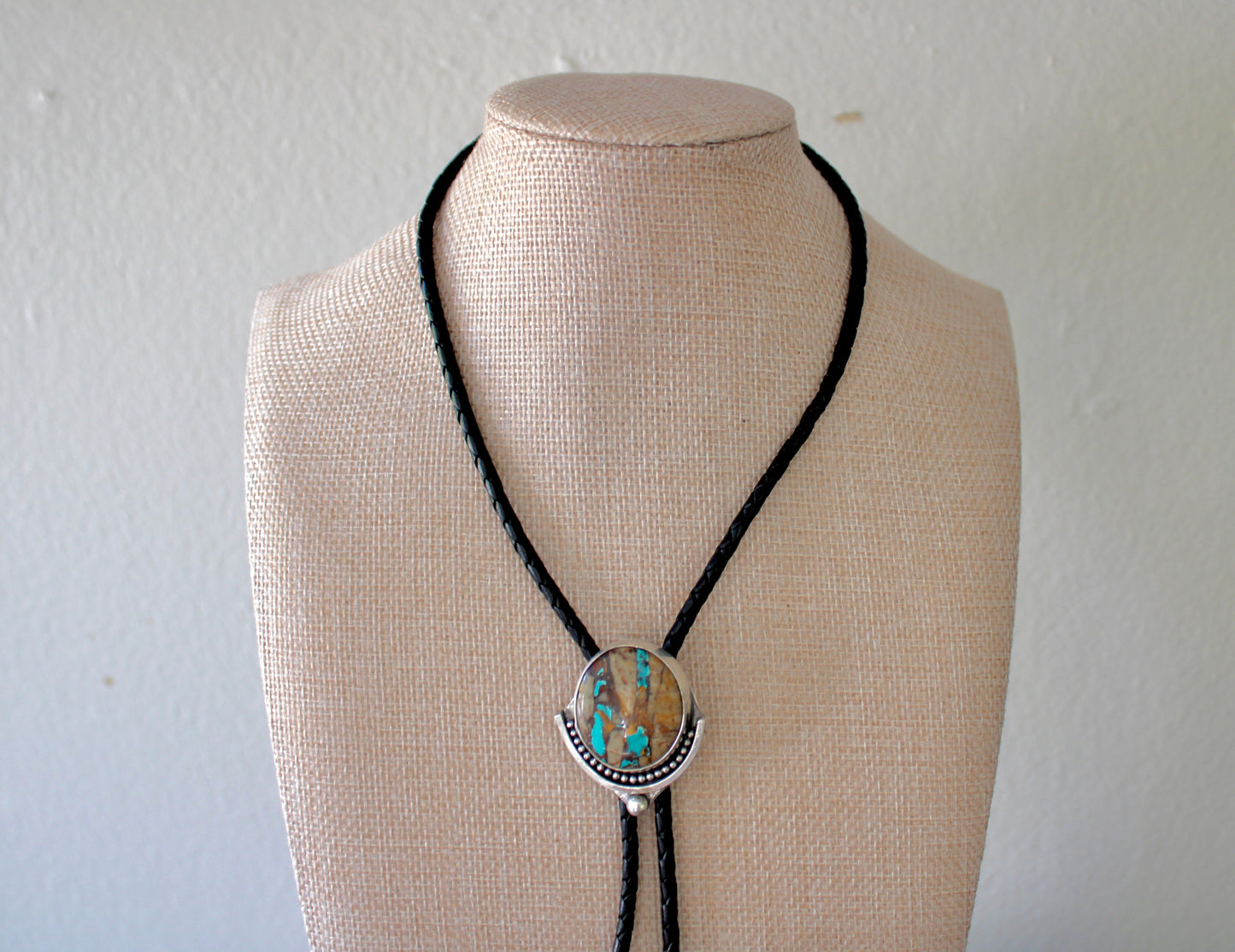 Royston Ribbon Turquoise Bolo Tie