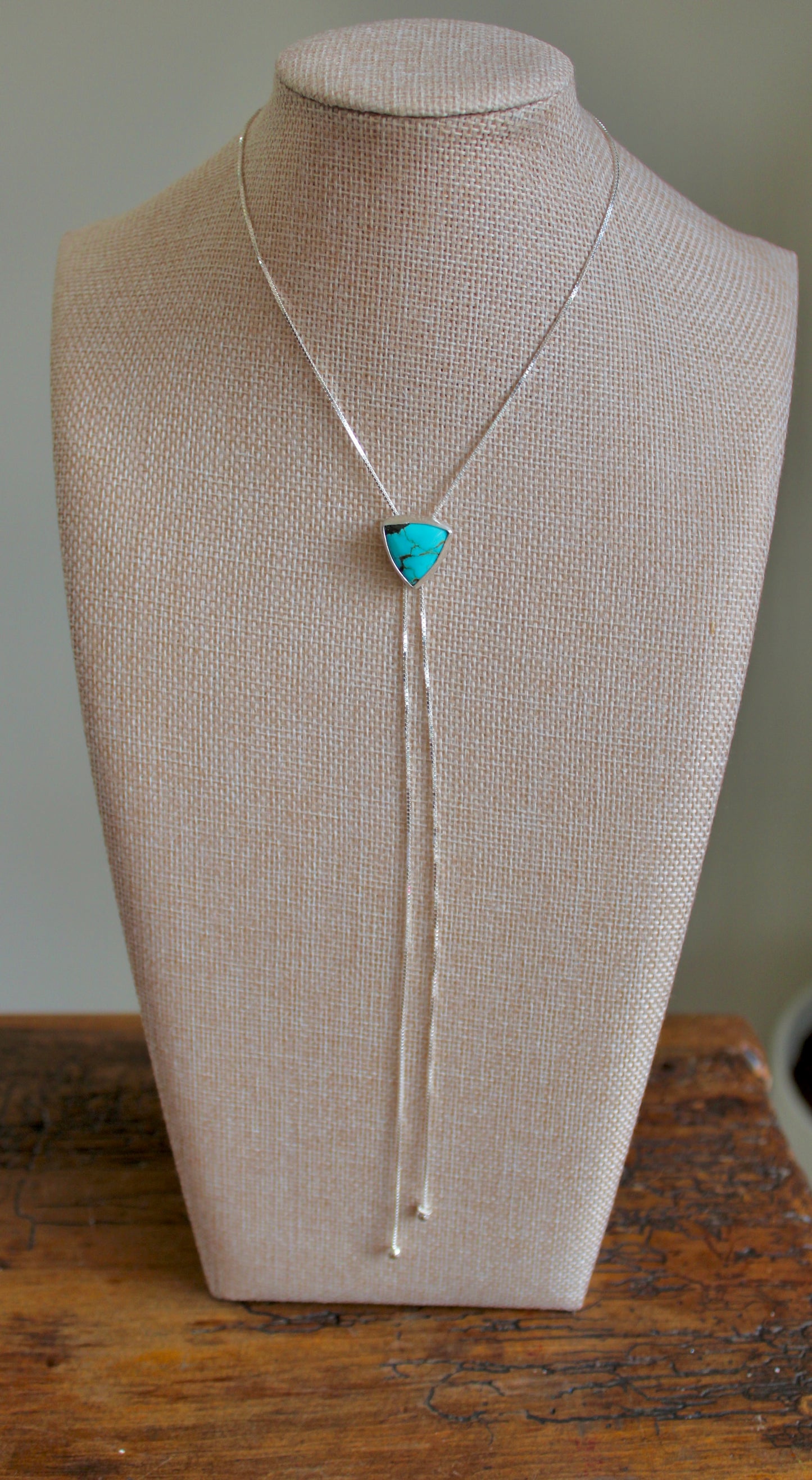 #8 Turquoise Bolo Necklace