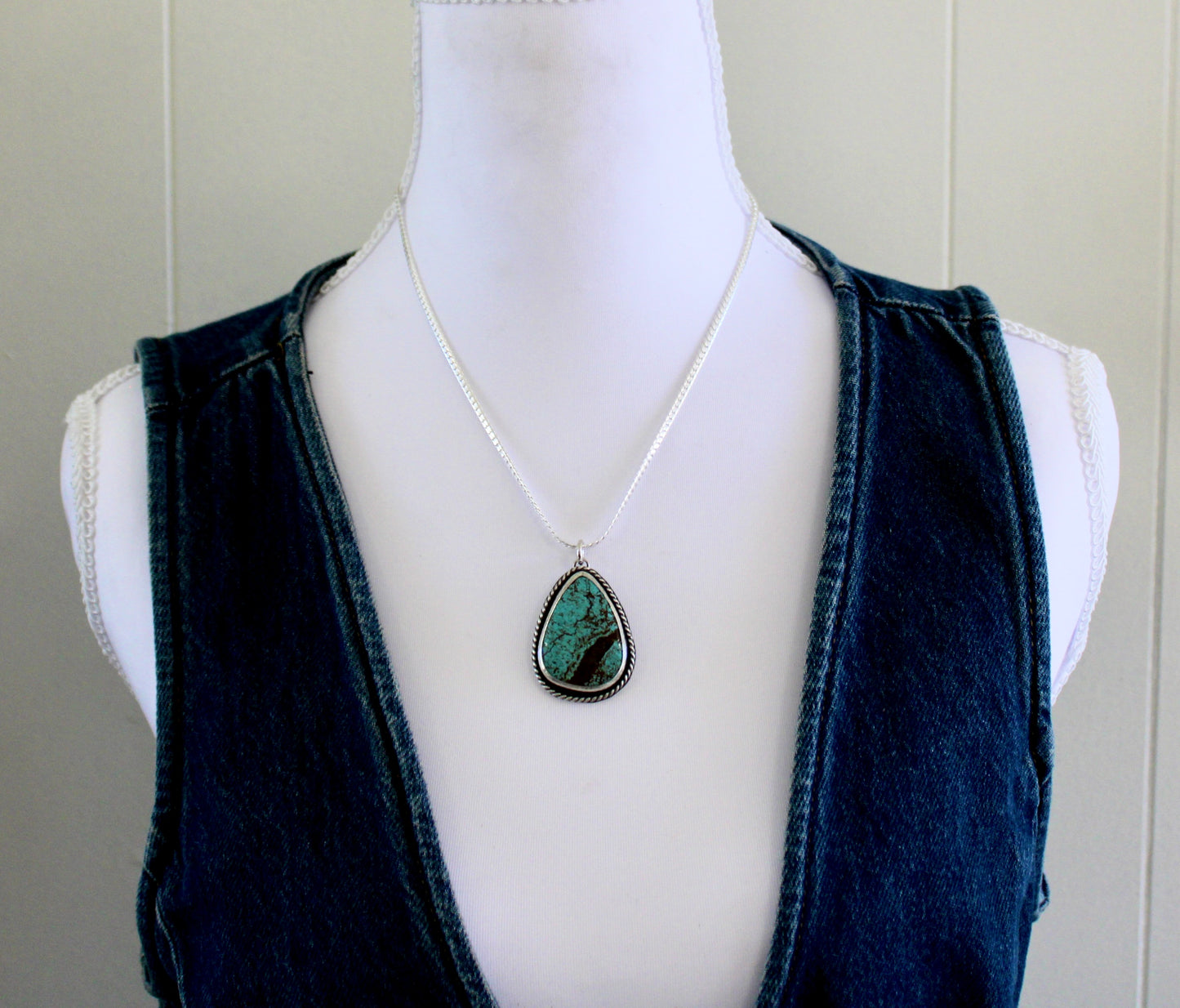 Number 8 Turquoise Pendant