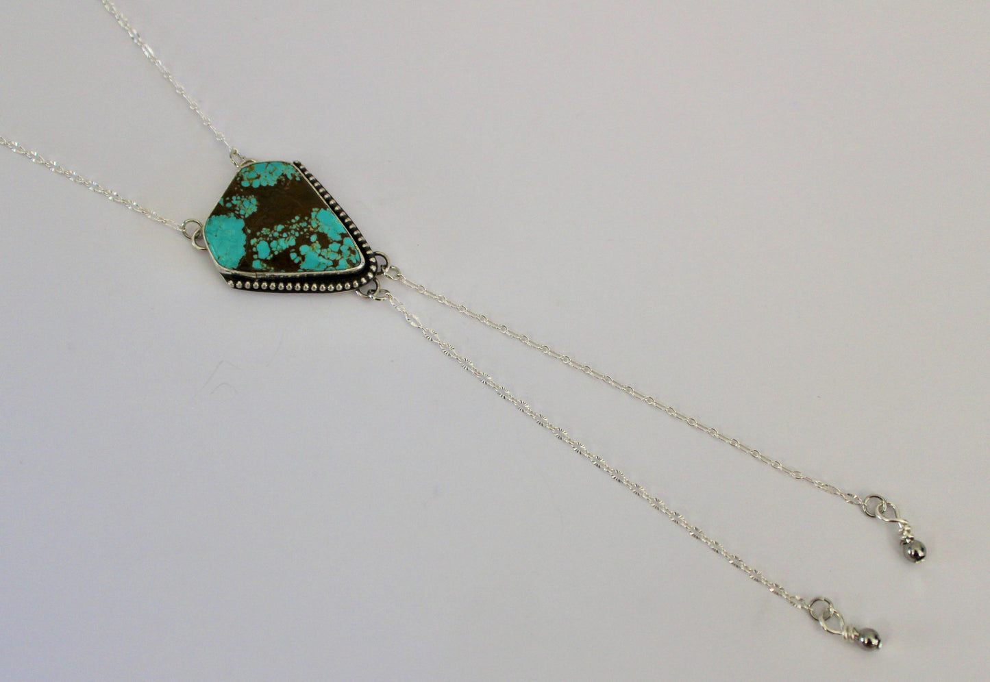 Number 8 Turquoise Bolo Necklace