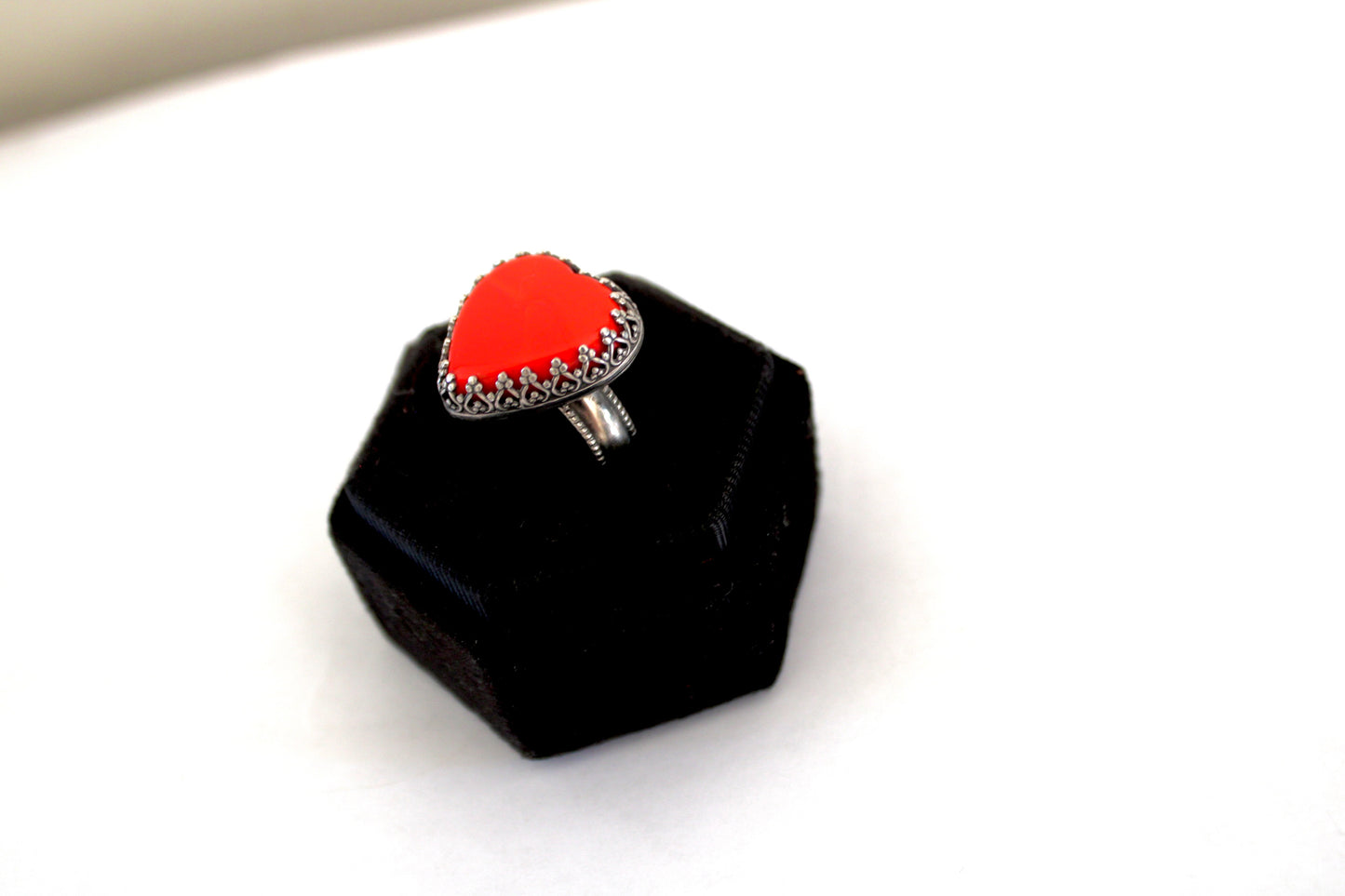 Rosarita Heart Ring- Size 7