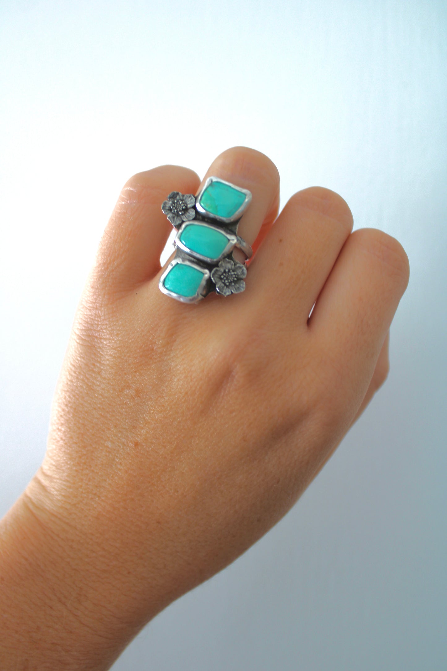 Carico Lake Floral Ring-Size 7