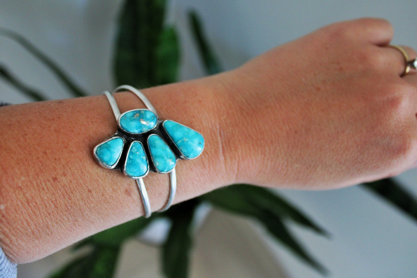White Water Turquoise Cuff