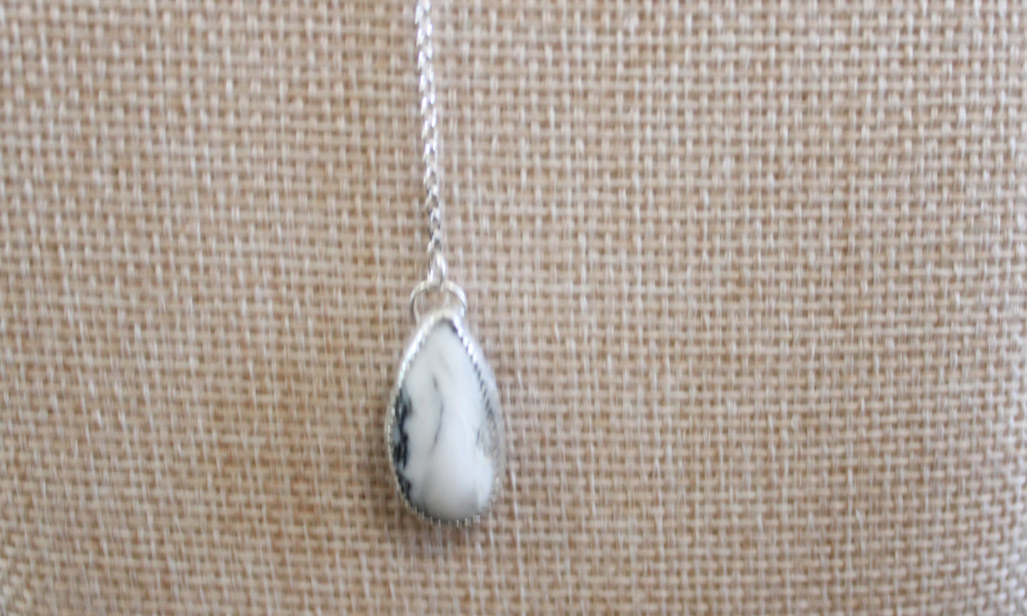 White Buffalo Turquoise Lariat