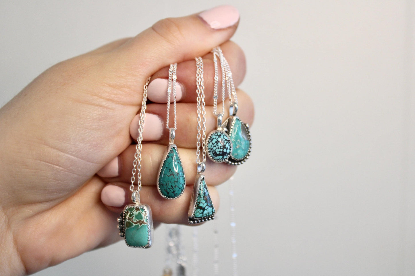 Sterling Silver Turquoise Necklace