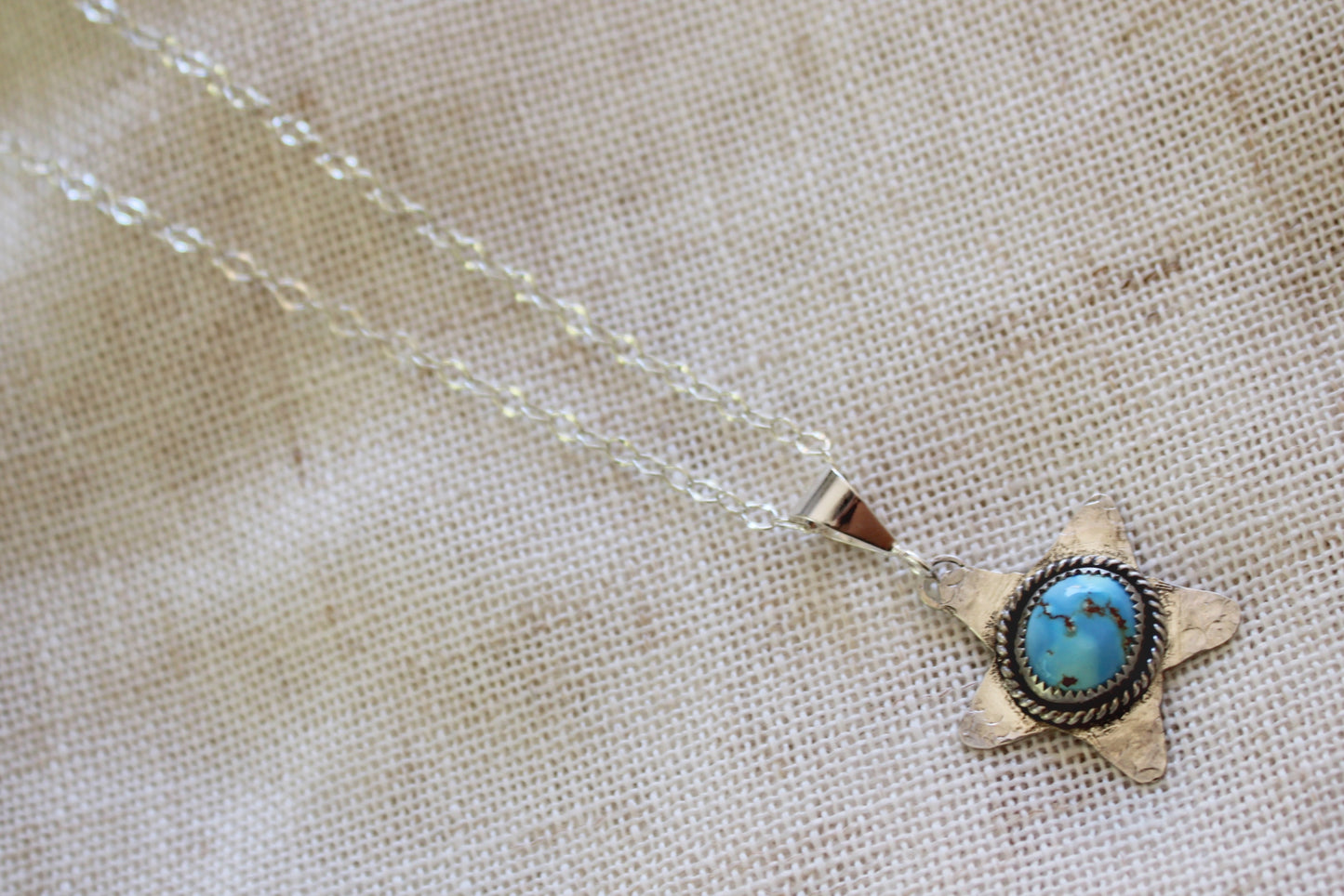 Golden Hills Turquoise Star Necklace