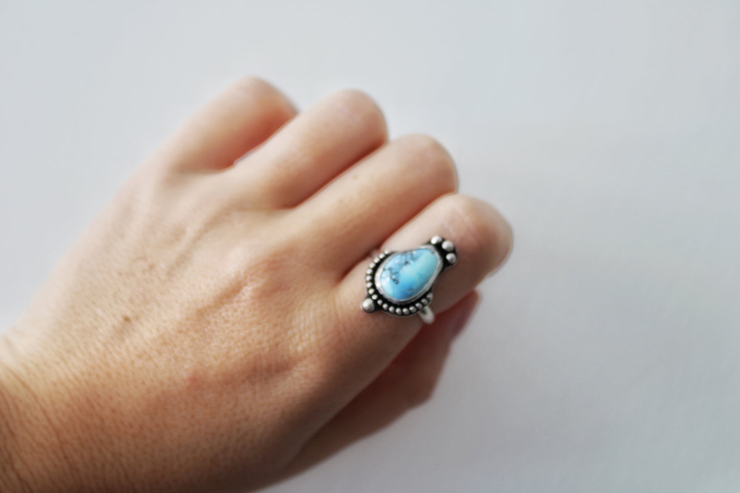Golden Hills Turquoise Ring-Size 9