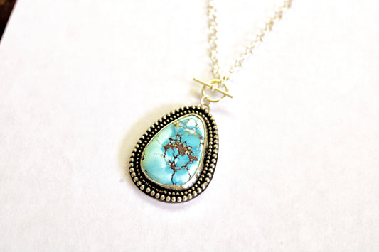 Golden Hills Turquoise Toggle Necklace