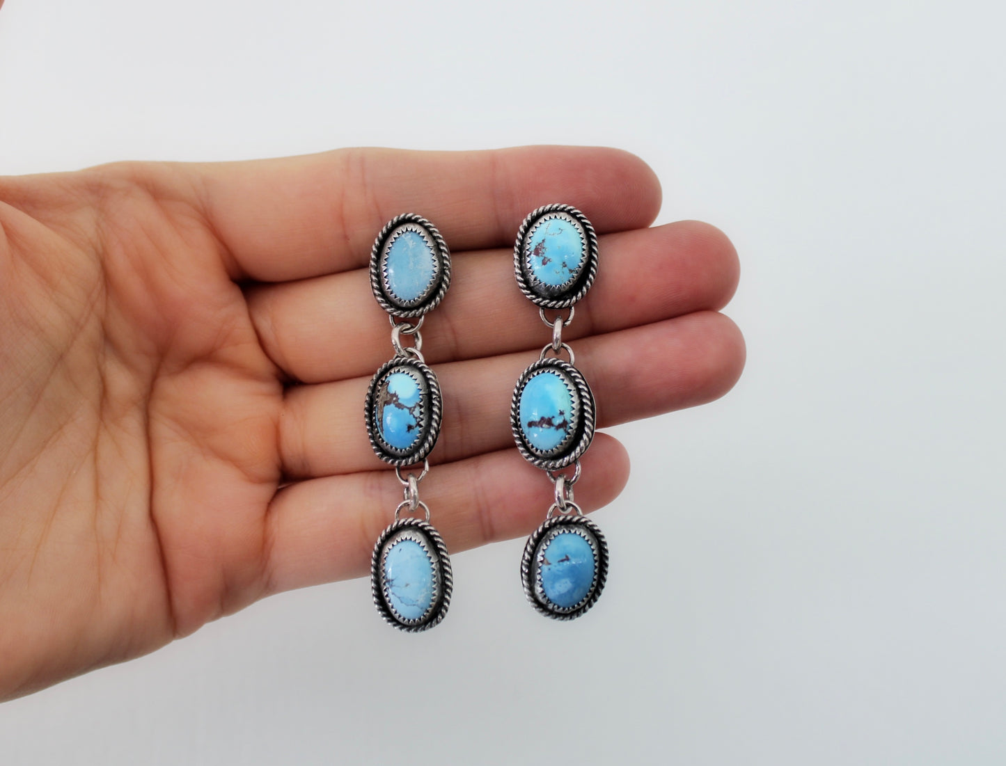 Golden Hills Turquoise Studs