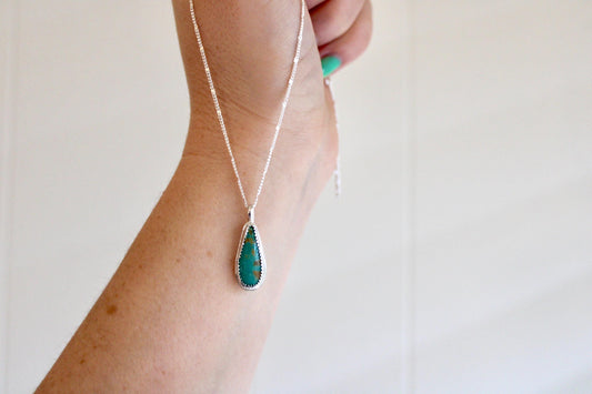 Sterling Silver Turquoise Necklace