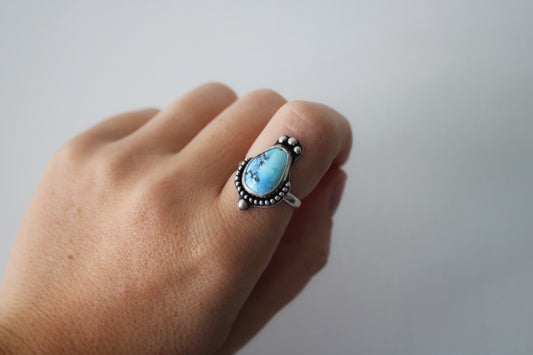 Golden Hills Turquoise Ring-Size 9