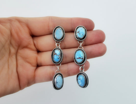 Golden Hills Turquoise Studs