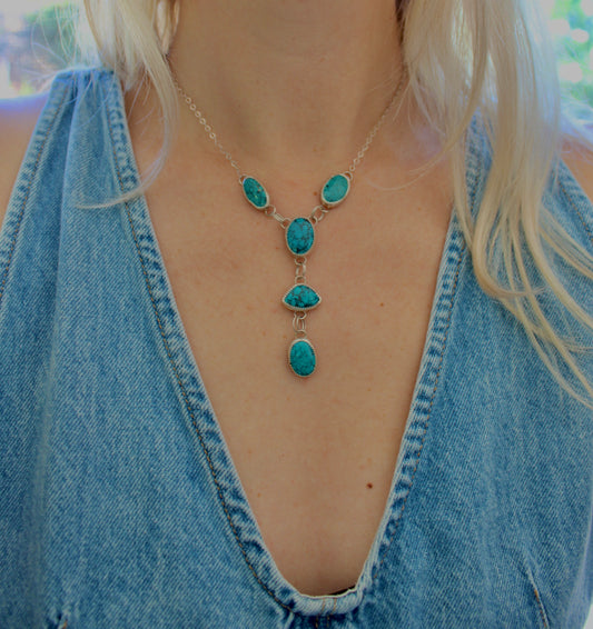 Turquoise Lariat Necklace