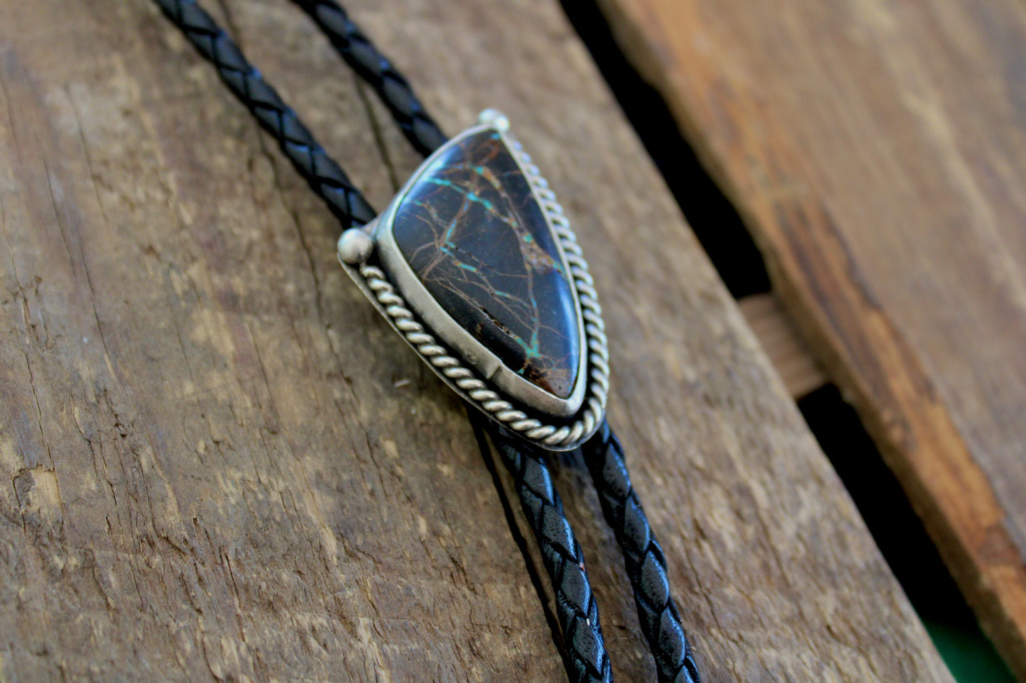 Blackjack Turquoise Bolo Tie