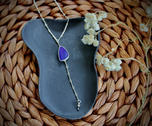 Opal Lariat Necklace