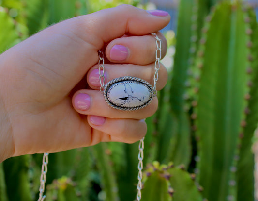 White Bison Choker Necklace