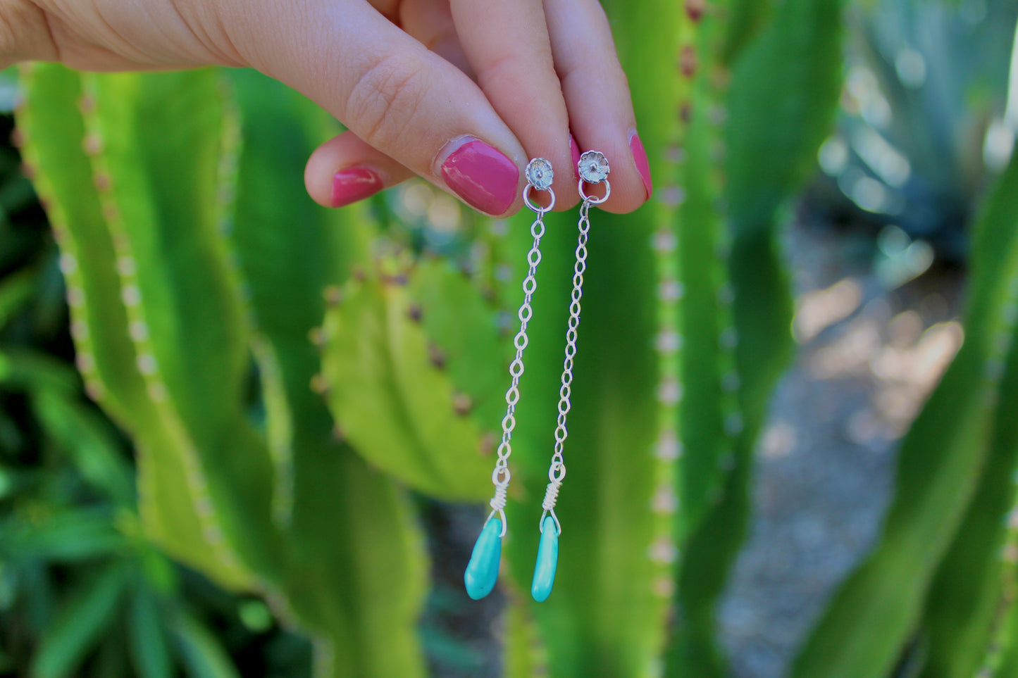 Floral Turquoise Studs