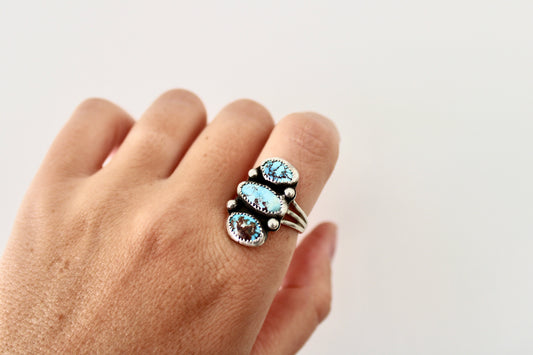 Golden Hills triple ring- size 8.5