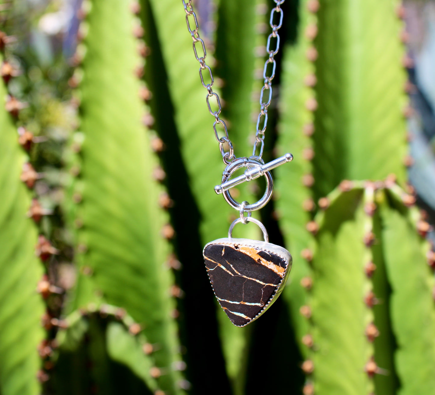 Blackjack Turquoise Toggle Necklace
