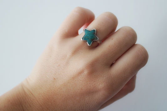 Campitos Turquoise Star Ring-Size 5.5