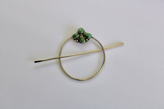 Turquoise Hair Pin with Sonoran Gold Turquoise