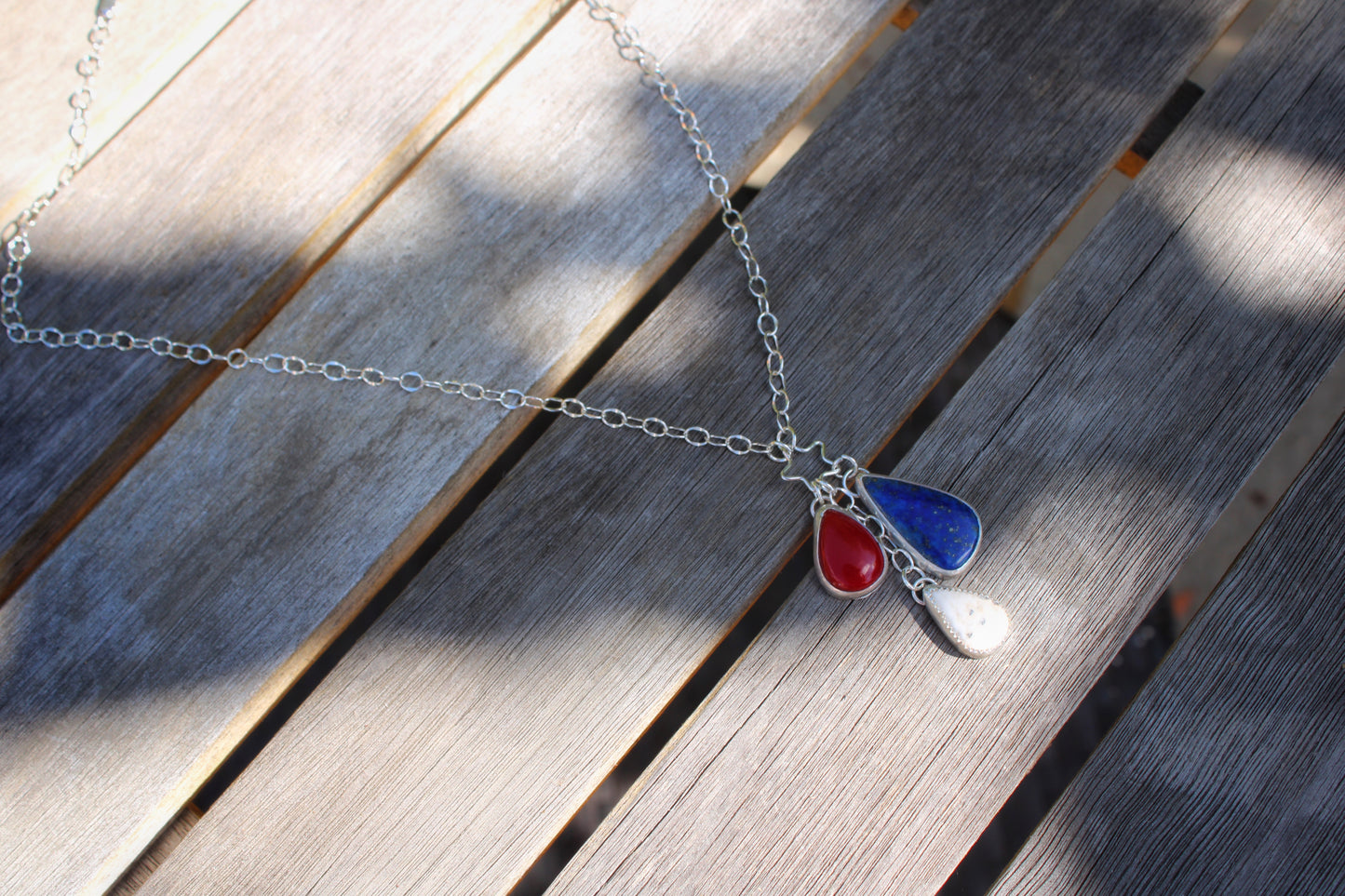 Red, White & Blue Star Necklace