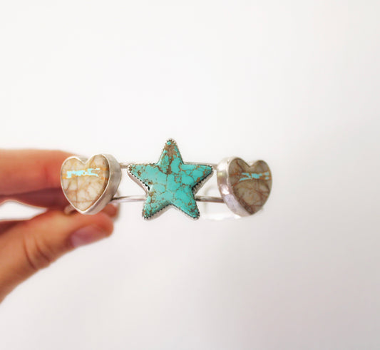 Royston Star and Heart Cuff
