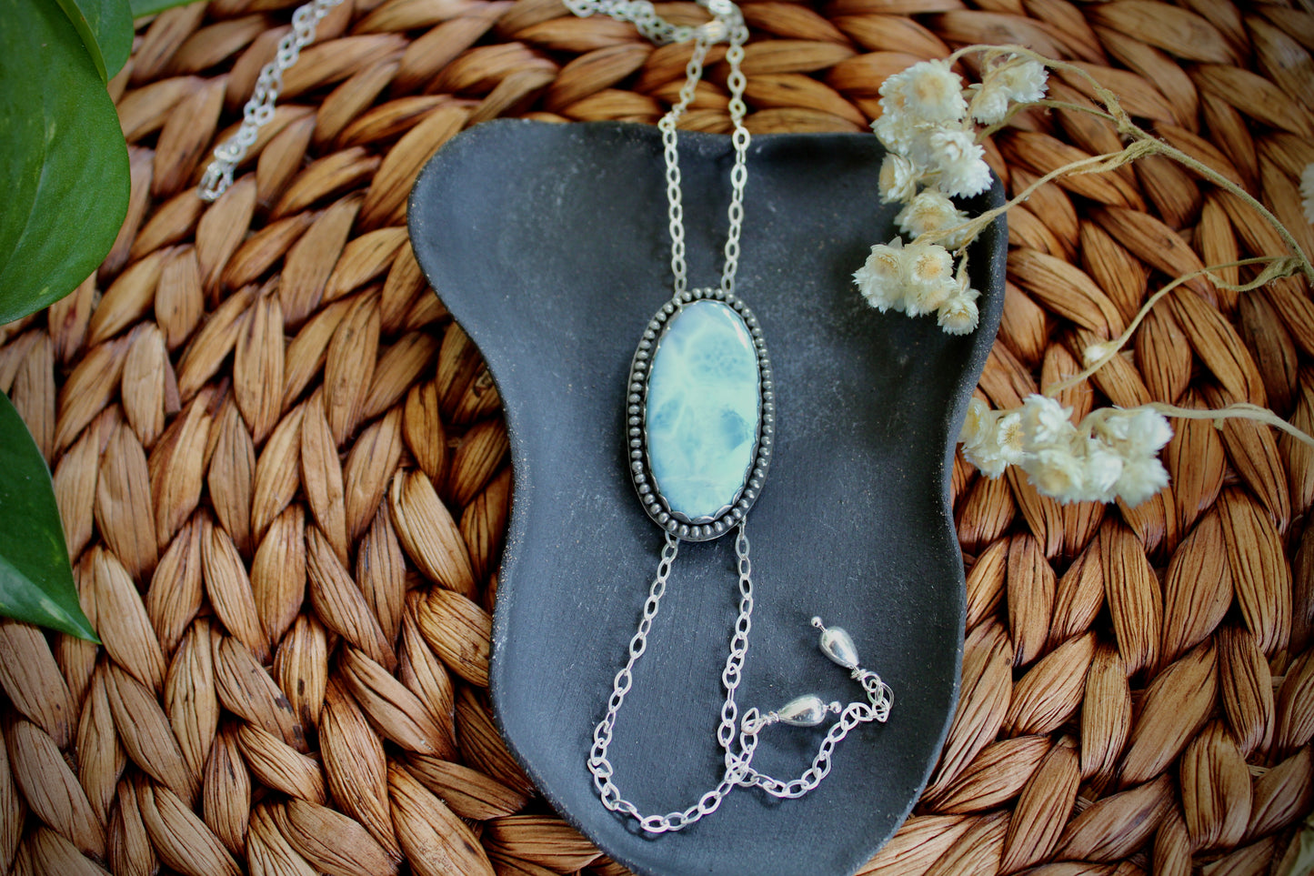 Larimar Bolo Necklace