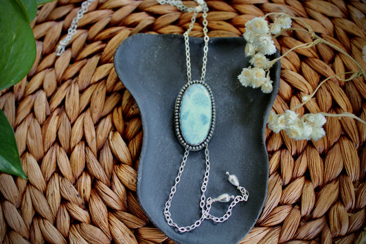 Larimar Bolo Necklace