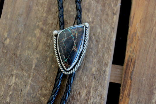 Blackjack Turquoise Bolo Tie
