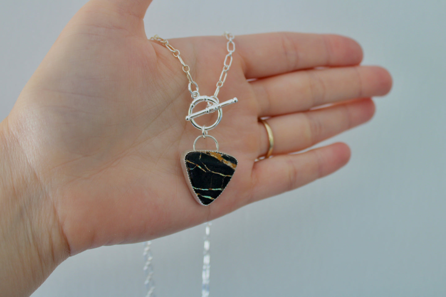 Blackjack Turquoise Toggle Necklace