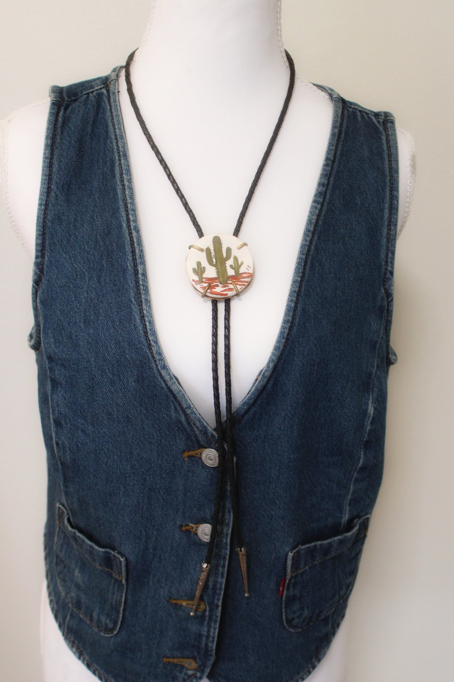 Cactus Bolo Tie