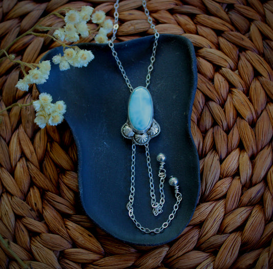 Larimar Bolo Necklace