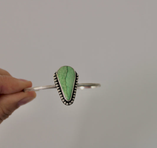 Lucin Variscite Sterling Silver Cuff